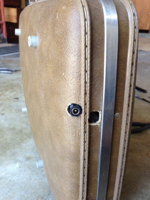 After a quick adjustment, I was able to rework the pedal setup to allow a snug fit for the female part of the AC cord.