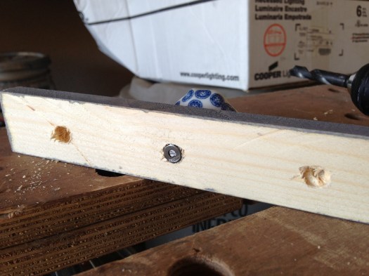 The bolt of the knob had to be sawed almost in half, then I had to grind the edge to smooth it out.