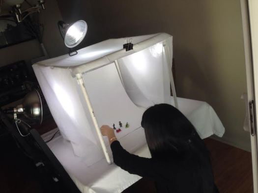 The office clip at the front of the box held the muslin to the frame nicely.