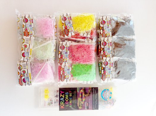 These are the cheap knock-offs. We bought a bunch of the higher quality name-brand Rainbow Looms, but also picked up these in downtown LA in the toy district for a fraction of the cost.