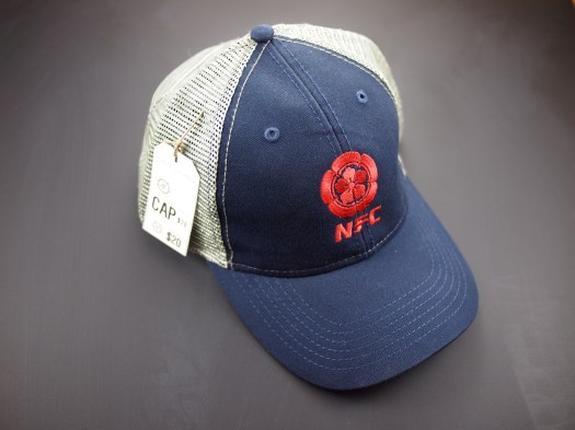 The limited run trucker caps embroidered with logo.