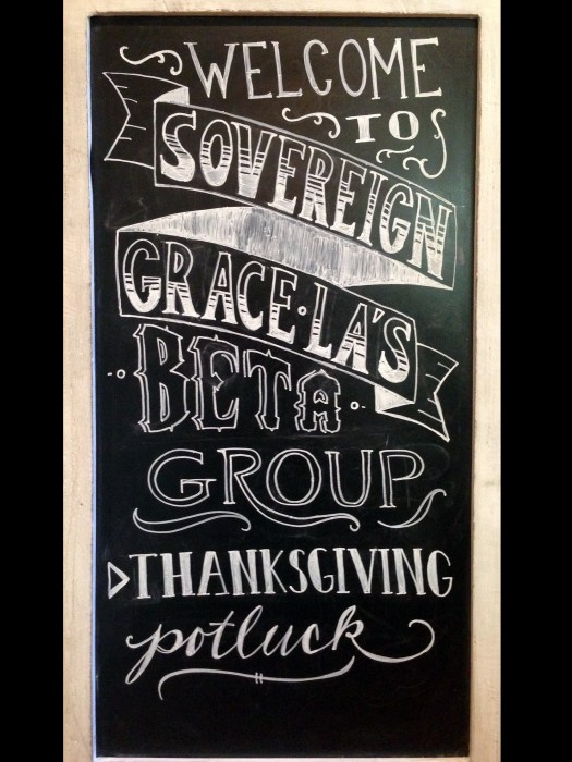 I hope this sign makes people thankful and hungry.