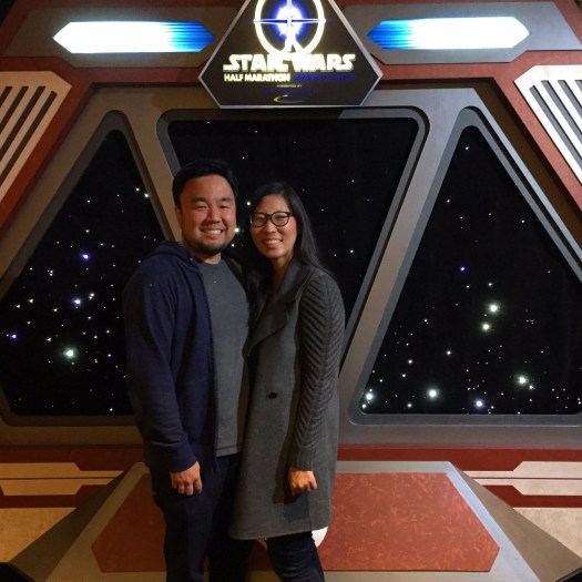 Disney had some cool backdrops for photos at the pre-run expo. 